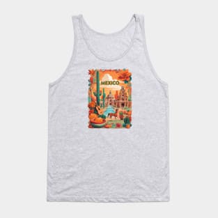 Vintage Travel Mexico Design Tank Top